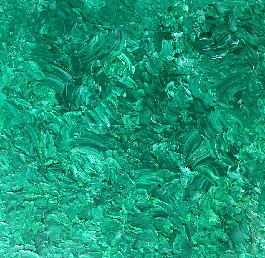 Nature Painting - Green marble by Pictures from GI ART