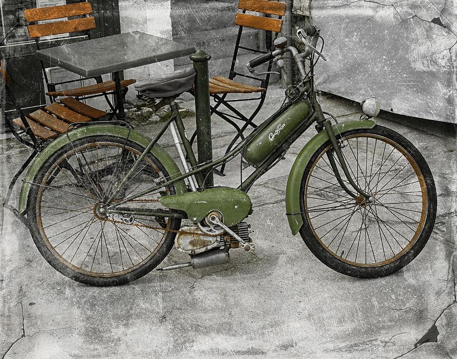 Green Motor Bike Photograph by Tom Reynen