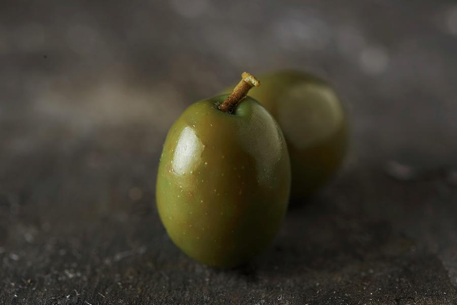 Green Olives close-up Photograph by Charlotte Kibbles