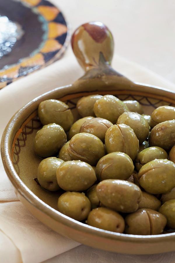 Green Olives With Sea Salt Photograph by Great Stock!