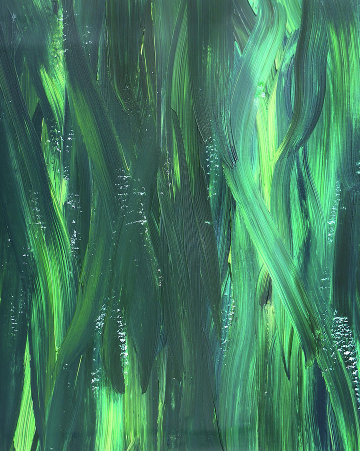 Green Organic Abstract Grass I Photograph