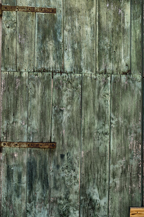 Green Painted Old Wood Door Photograph by Vivida Photo PC