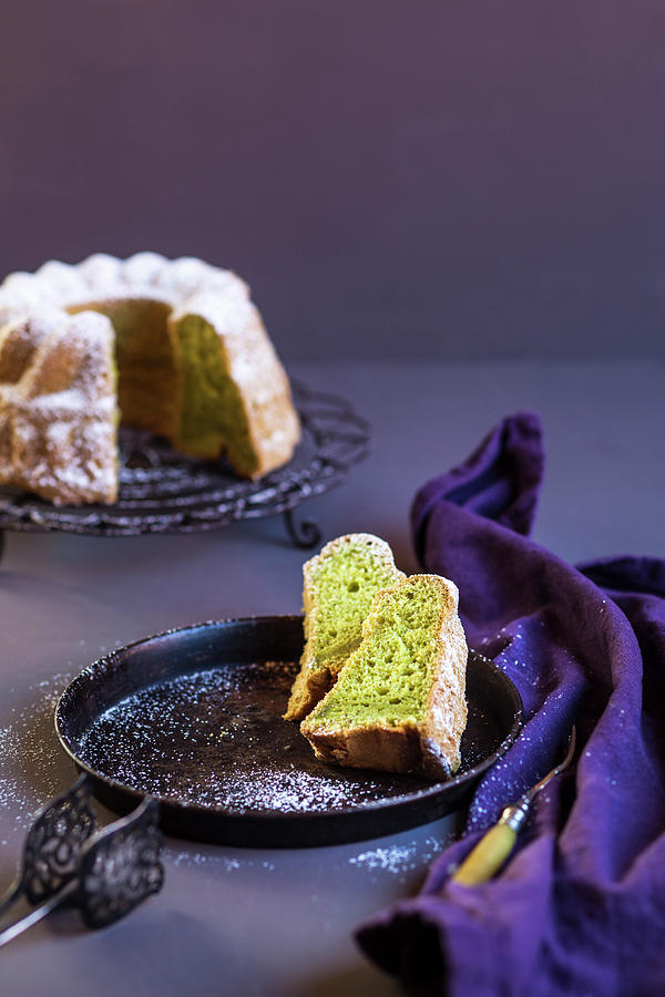 Green Pandan Cake Photograph by Susan Brooks-dammann
