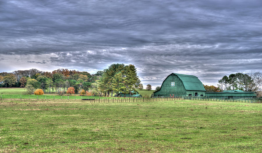 Green Pastures and Green Barn Photograph by Douglas Barnett - Fine Art ...