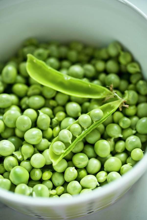 Green Peas Photograph by Dorota Indycka