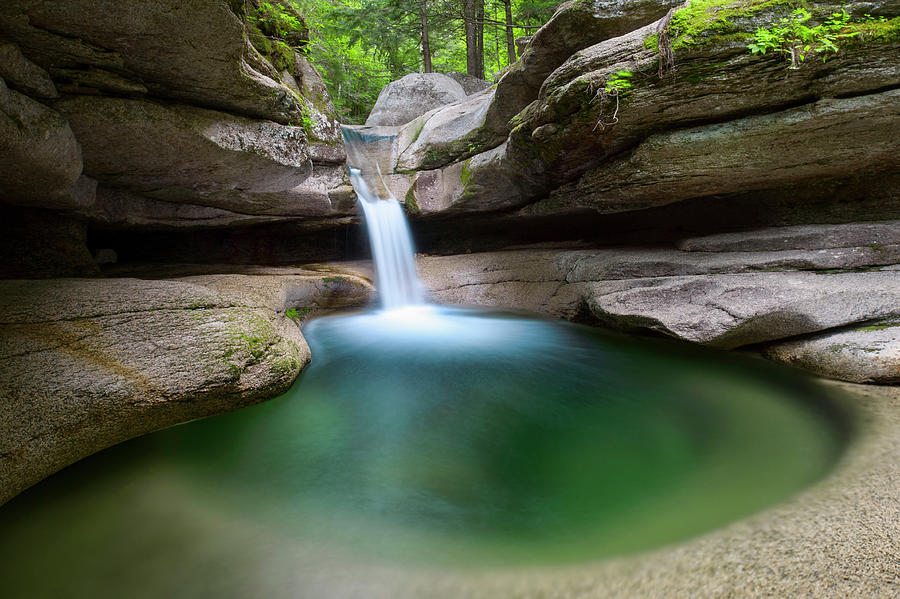Waterfall Photograph - Green Pool At Sabbaday by Michael Blanchette Photography