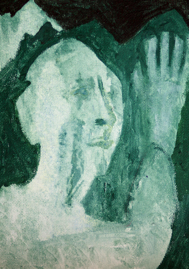 Green portrait Painting by Edgeworth Johnstone