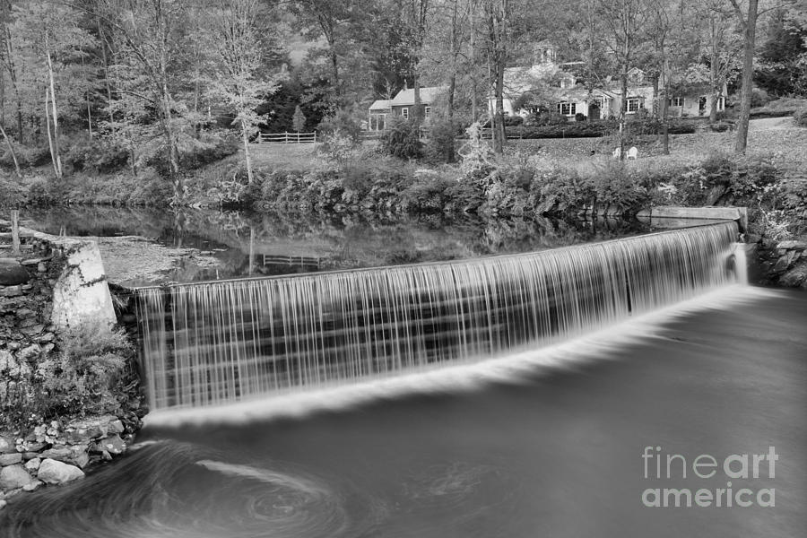 Green River Crib Dam Black And White Photograph by Adam Jewell