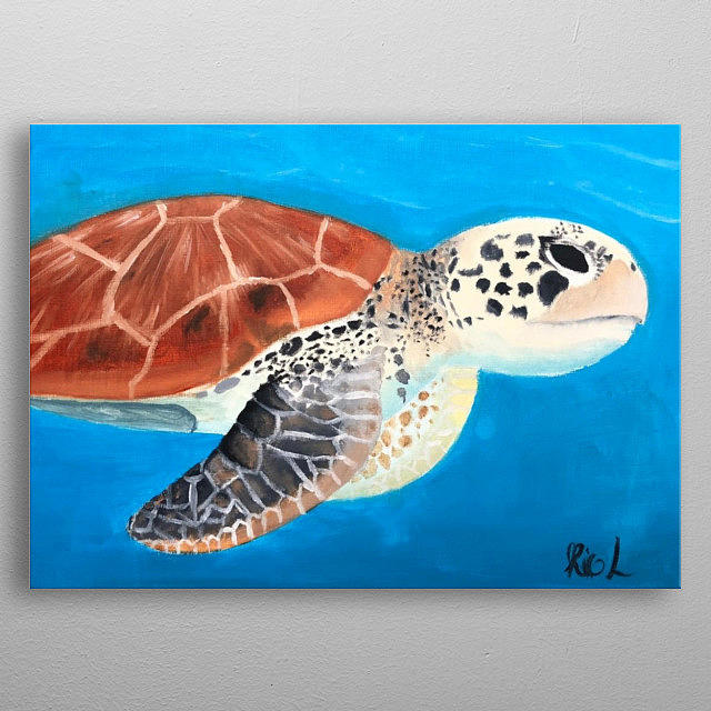 Green Sea Turtle Painting by Rio Lonsdale - Fine Art America