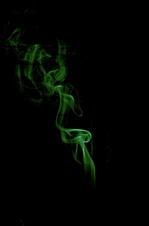 Green Smoke Photograph by Mary Courtney
