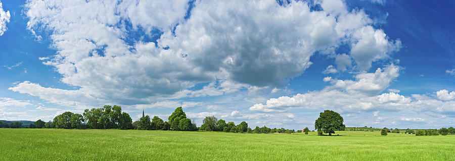 Green Summer Meadow Big Sky Country Photograph by Fotovoyager