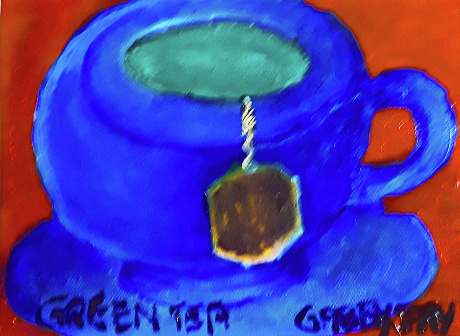 Green Tea Painting by Gabby Tary