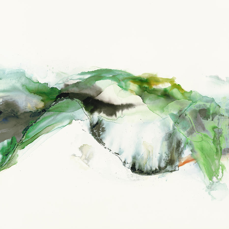 Green Terrain I Painting by Sisa Jasper