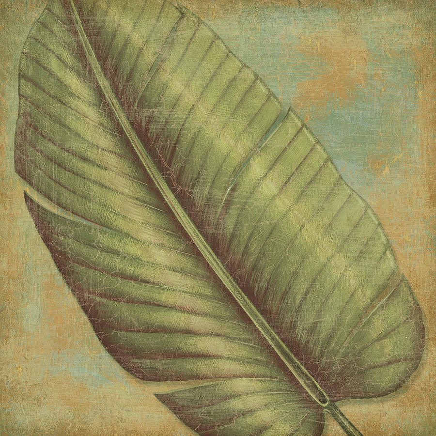 Leaf Mixed Media - Green Tropic II by Daphn? B.