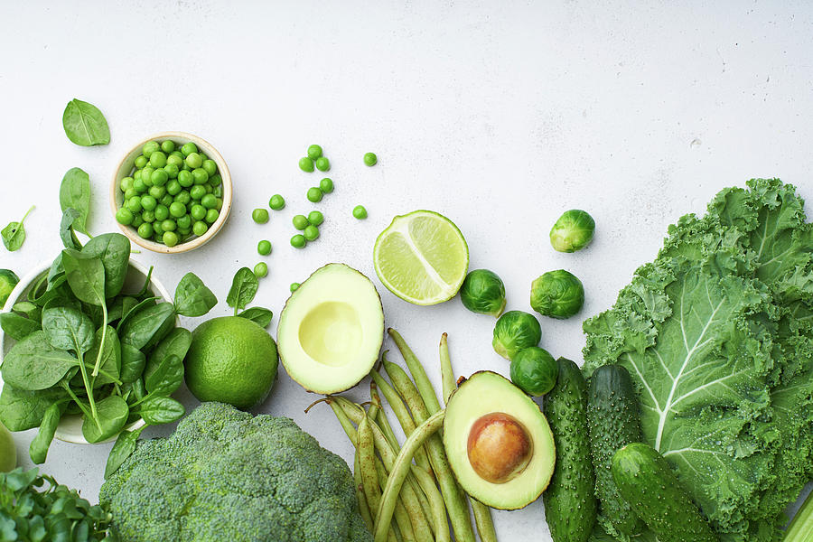 Green Vegetables And Fruits Photograph by Asya Nurullina - Fine Art America