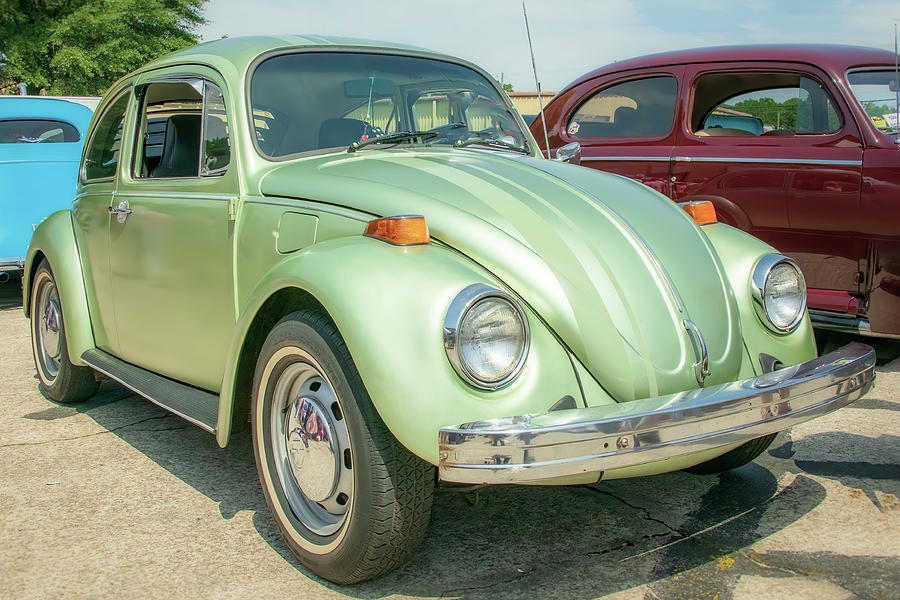Green VW Bug Photograph by John Kirkland