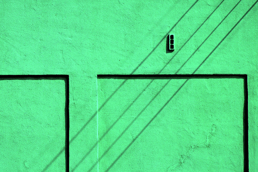 Abstract Photograph - Green Wall by Stuart Allen