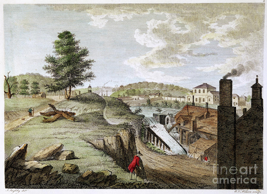 Greenfield Brass Mill Near Holywell Drawing by Print Collector