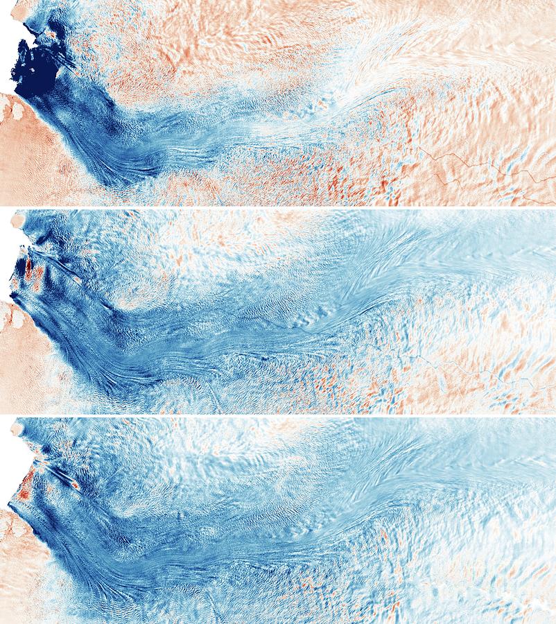 Greenland Glacier Growth From 2016 To 2019 Photograph by Nasa Earth Observatory/oceans Melting Greenland/science Photo Library