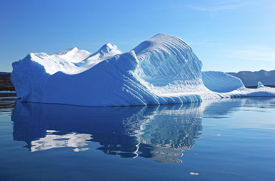 Greenland, Iceberg In Disko Bay Digital Art by Gunter Grafenhain