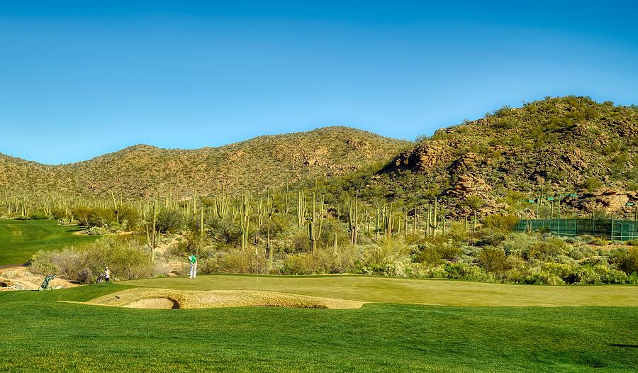 Sports Photograph - Greens Of The Desert by Mountain Dreams