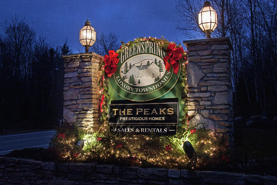 Greenspring Christmas Sign Photograph by Suzanne Bauer Photography ...