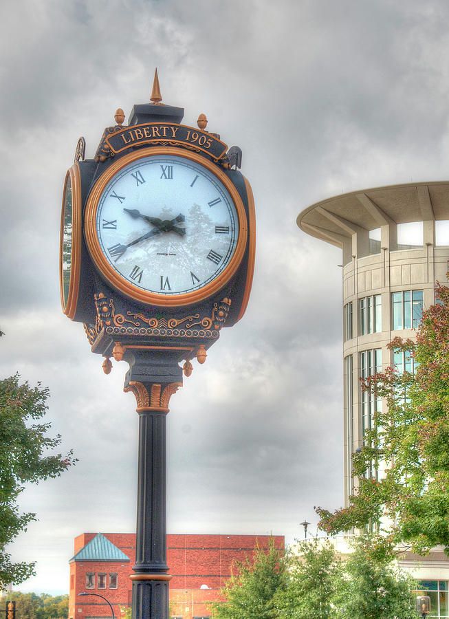 Greenville Town Clock Photograph by Blaine Owens