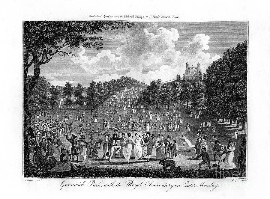 Greenwich Park, With The Royal Drawing by Print Collector
