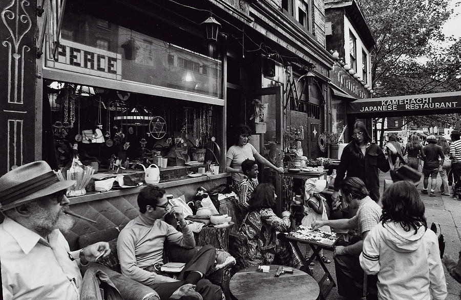 Greenwich Village Street Scene 1974 Photograph by Robert Ullmann