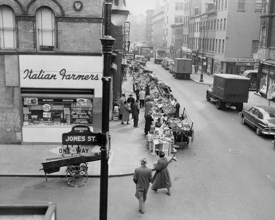 Greenwich Villagers Shopping At The Photograph by New York Daily News Archive