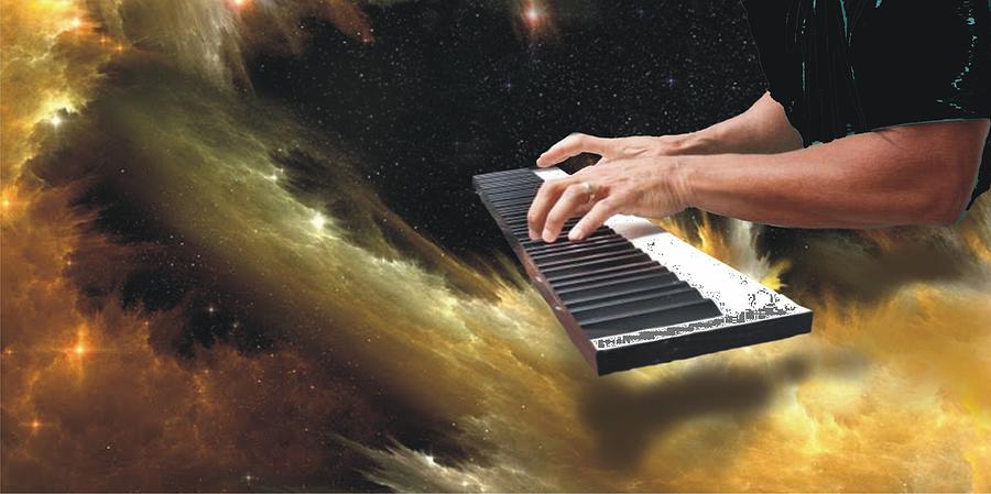Keyboard nebula Digital Art by Ric Rice