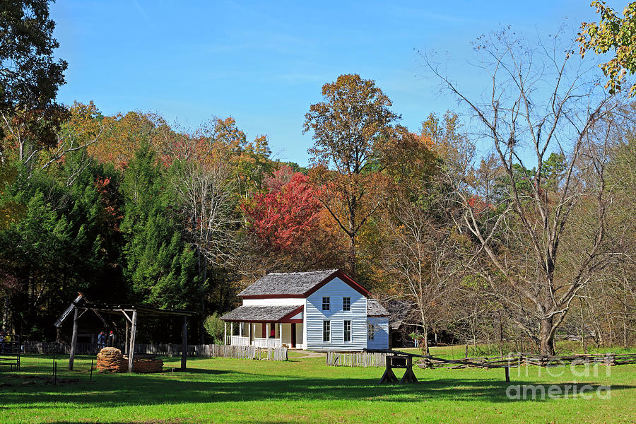 Gregg Cable House in Cades Cove Historic area of the Smoky Mountains Photograph by Louise Heusinkveld