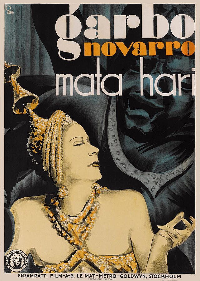 Greta Garbo Mata Hari Digital Art by Carlos V