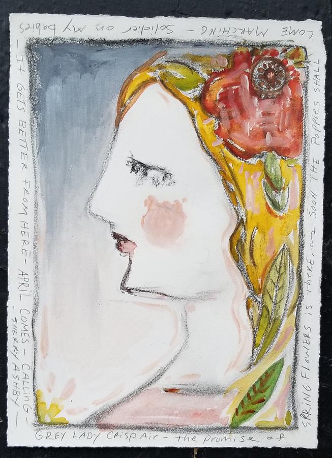 Grey Lady Painting by Sherry Ashby