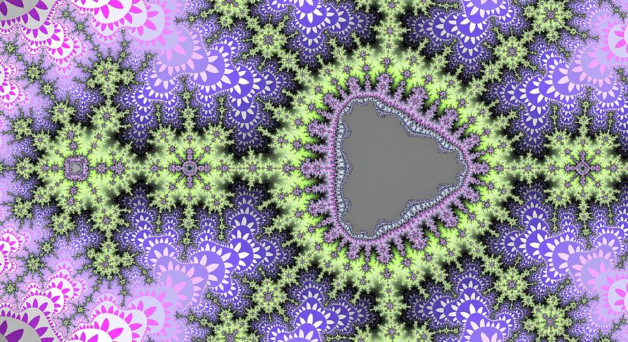 Grey Lake Fantasy Purple Digital Art by Don Northup