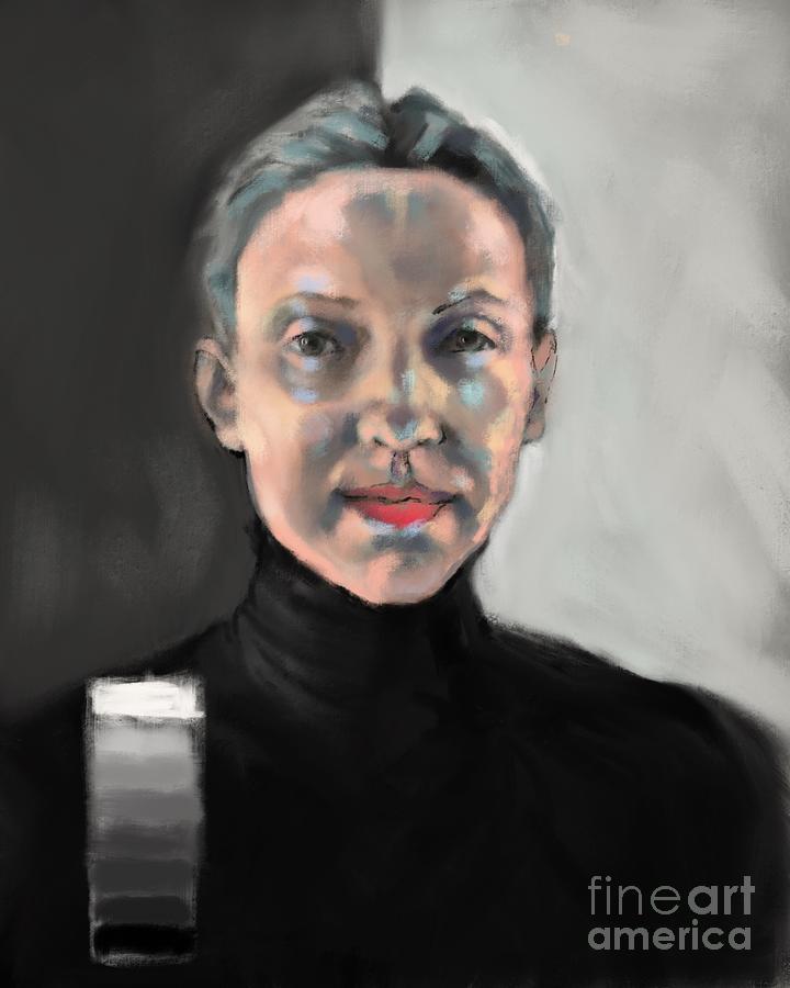 Grey Scale, Black Turtleneck by Lora Serra Grey Scale, Black Turtleneck by Lora Serra