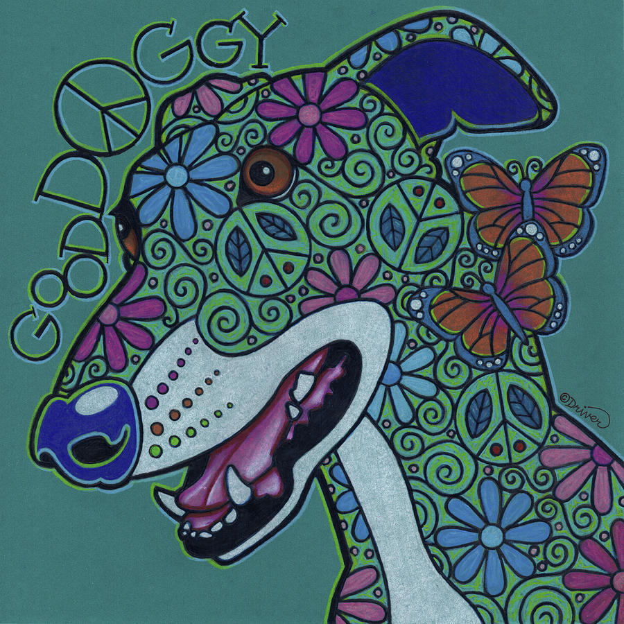 Animal Digital Art - Greyhound 2 by Denny Driver