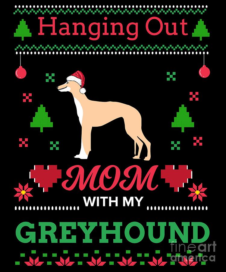 Greyhound ugly clearance christmas sweater