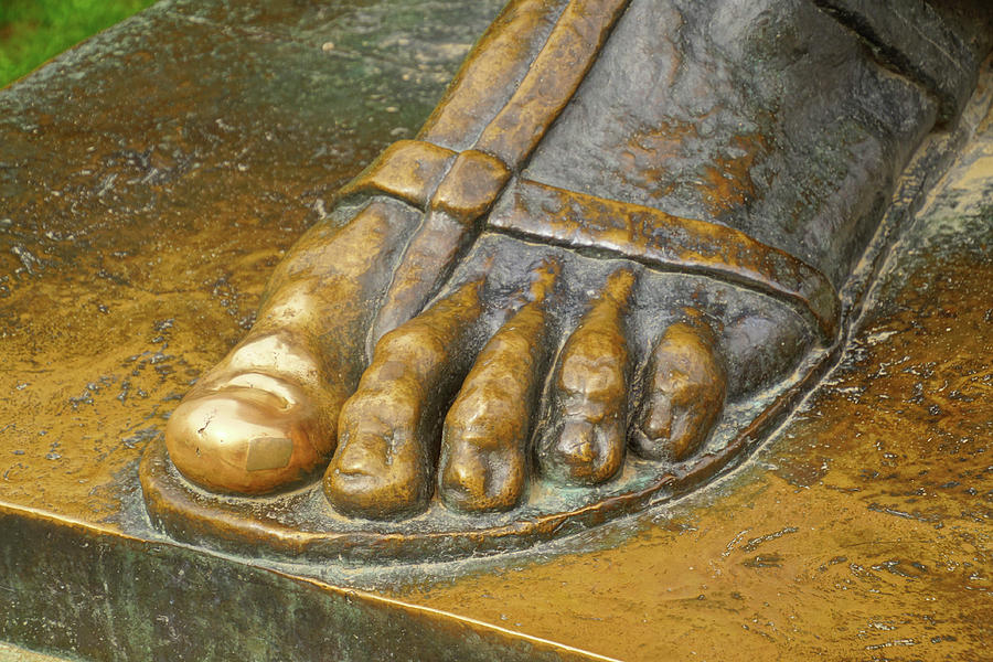 Grgur Ninski big toe rubbed shiny  Photograph by Steve Estvanik