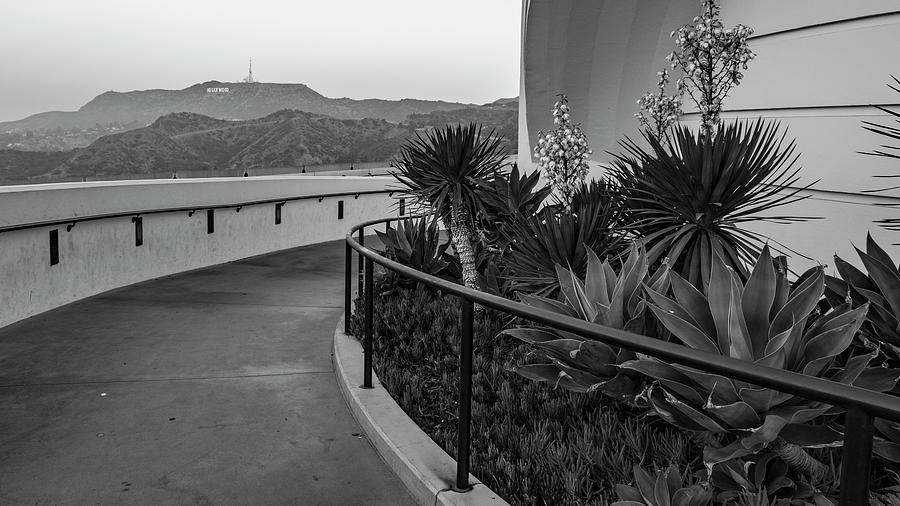Griffith Observatory Path and Hollywood Sign Photograph by John McGraw