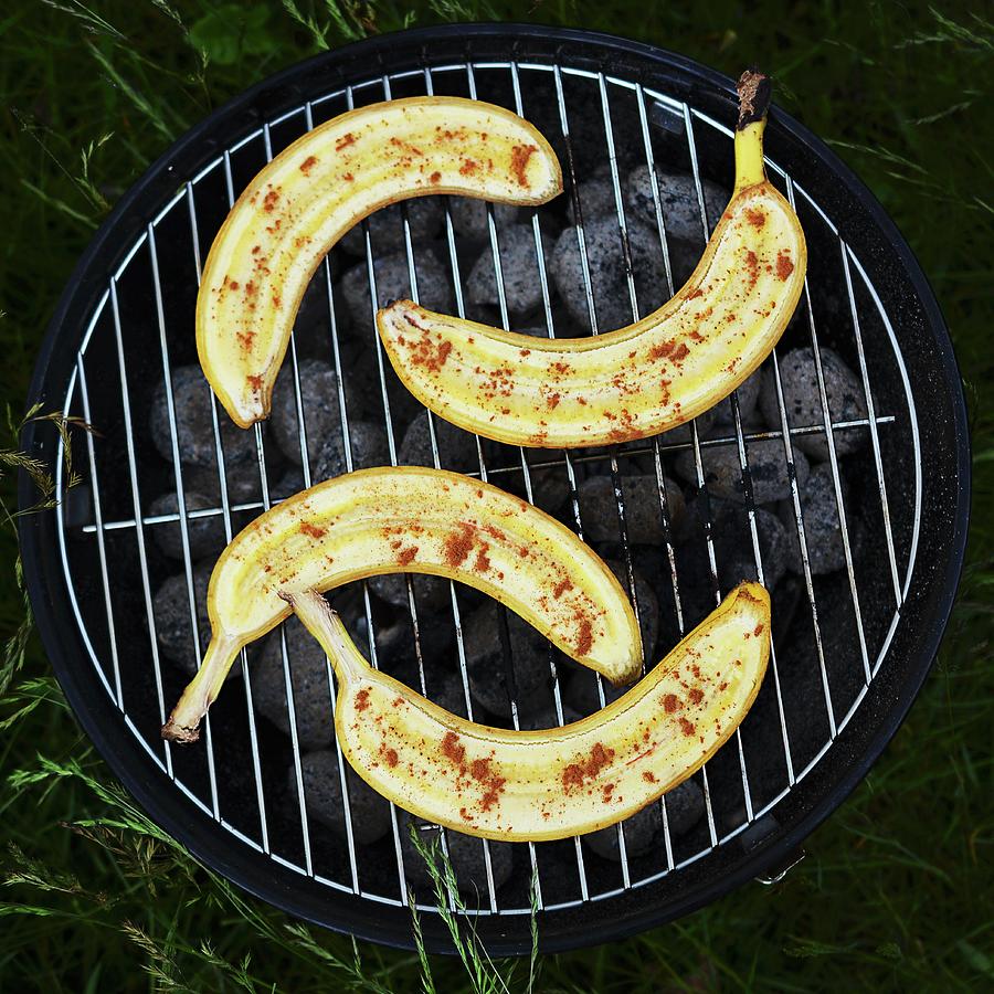Grilled Bananas With Cinnamon Photograph by Mariola Streim