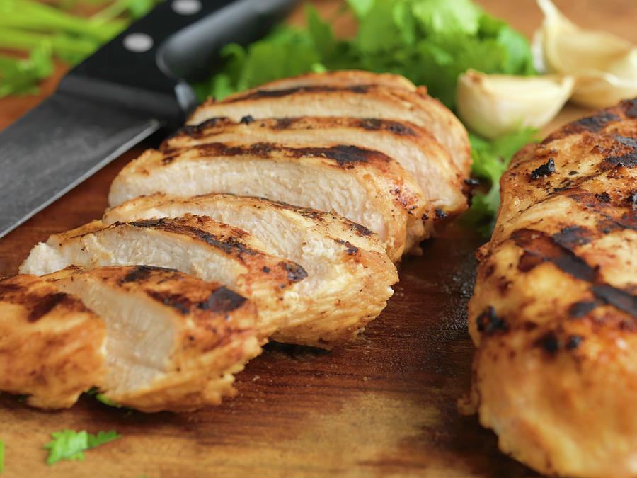 Grilled Chicken Breasts, Sliced Photograph by Jim Scherer