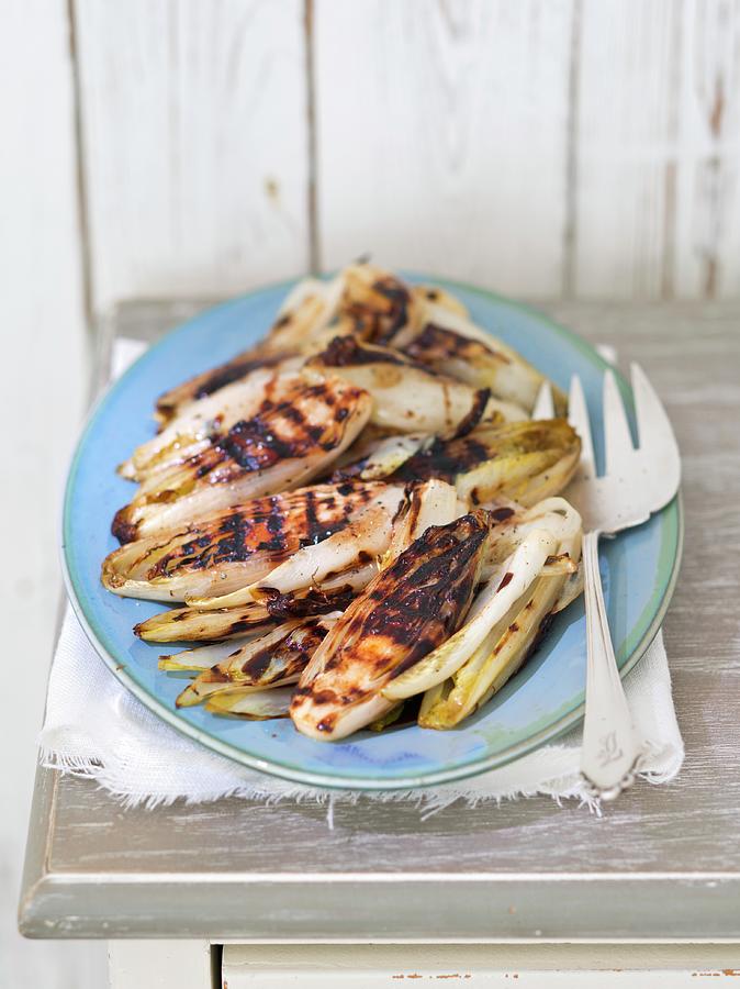 Grilled Chicory With Balsamic Vinegar Photograph by Rua Castilho