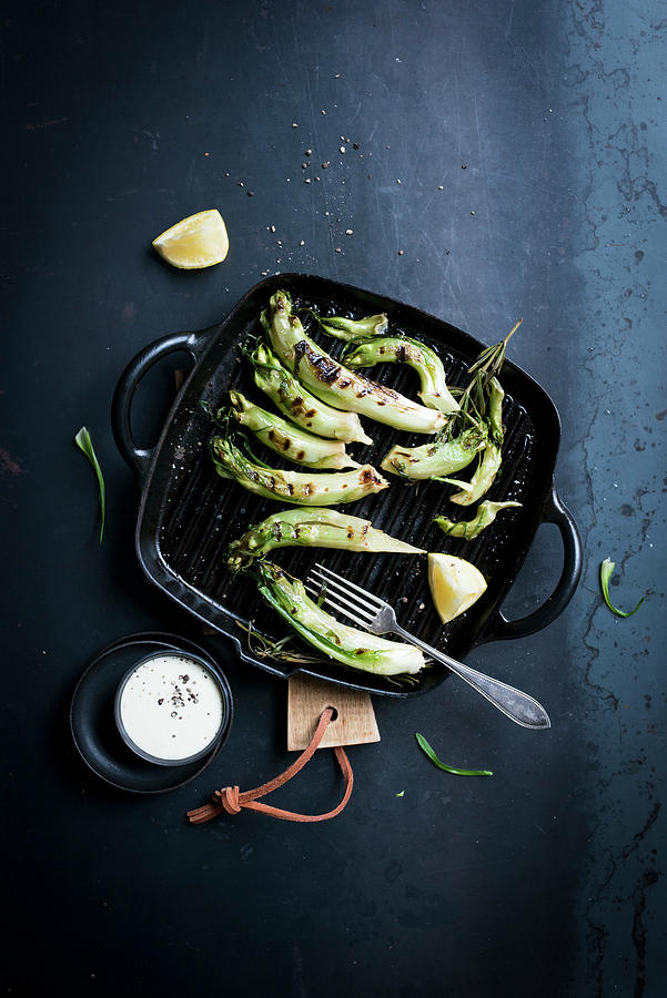 Grilled Puntarelle Salad Photograph by Manuela Rther