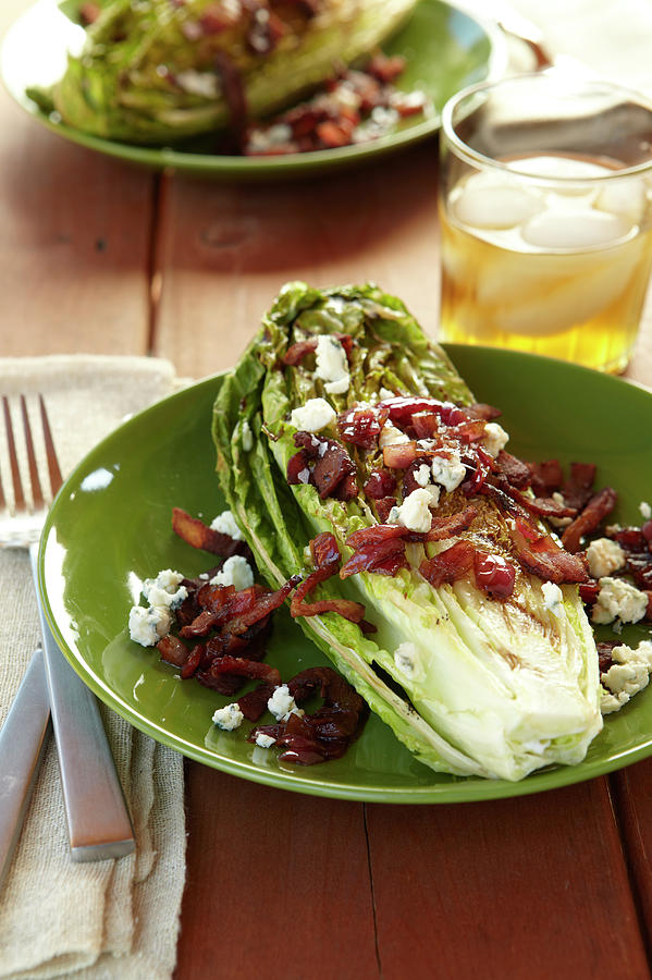 Grilled Romaine With Bacon And Bleu Photograph by James Baigrie