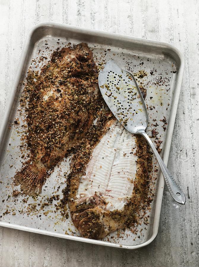 Grilled Sole With Herbes De Provence And Olive Oil Photograph by