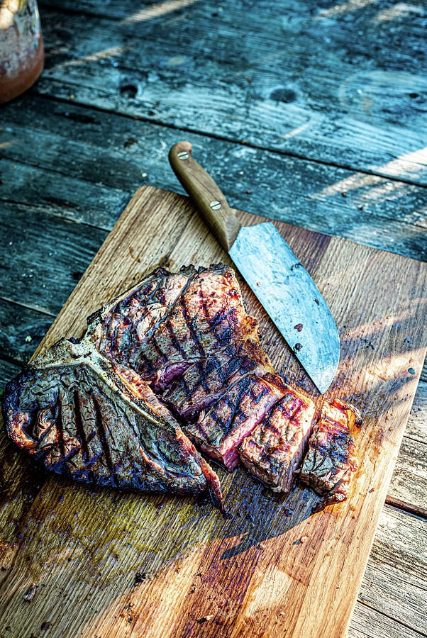Grilled T-bone Steak Photograph by Sebastian Schollmeyer