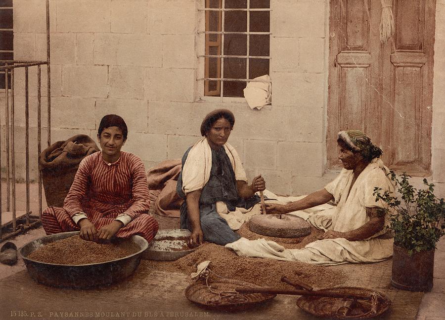 Grinding Corn Photograph by Spencer Arnold Collection