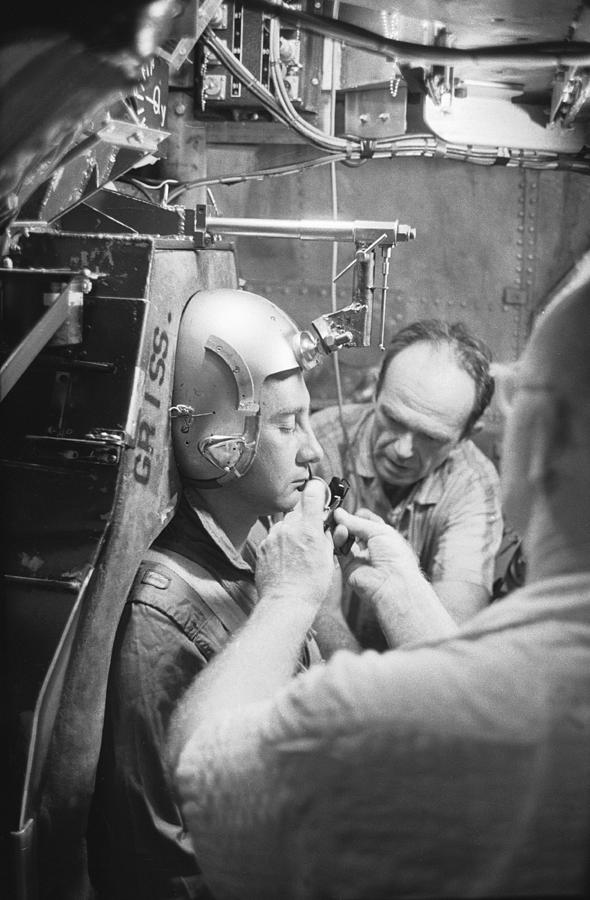 Grissom In Centrifuge Photograph by Ralph Morse