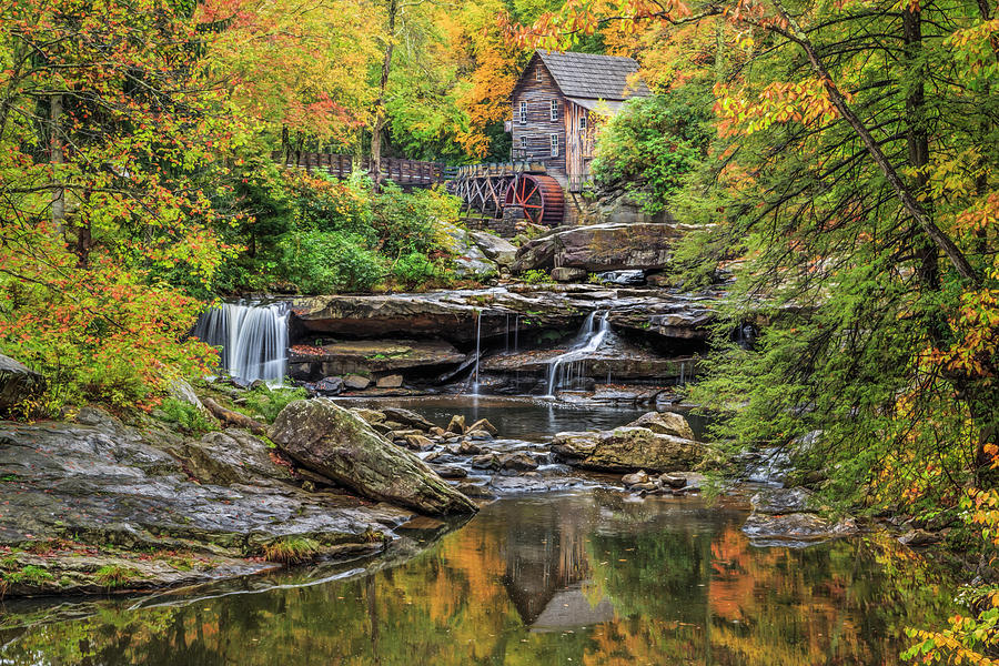 Fall Photograph - Grist Mill Fall 2013 5 by Galloimages Online